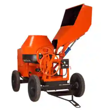 Orange Hydraulic Concrete Mixer