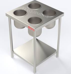 Batter Table With 4 Round Container