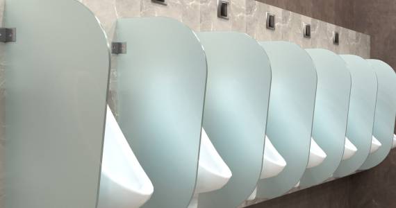 Urinal Partition Glass