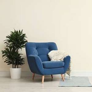 Bold blue Armchair