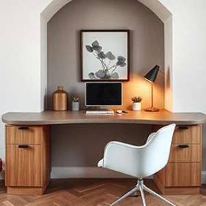 Modern Desk with Cozy Chair