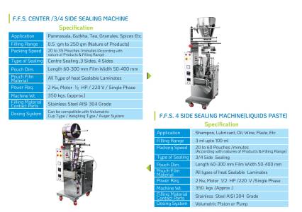 F.F.Center/3/4/Side Sealing Machine