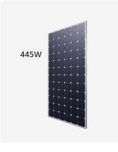 Aluminum Monocrystalline Solar Panel 445W