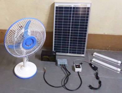 Solar Fan & Lights System