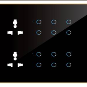 Edge Touch 12 switch 2 socket