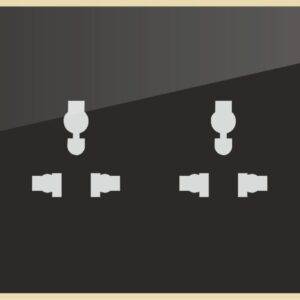 Edge Touch 2 (1-16A) switch 3 socket
