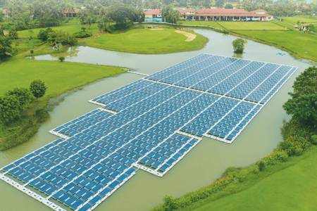 CIAL FLOATING SOLAR POWER PLANT , COCHIN