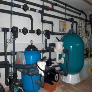 swimming pool filtration plant