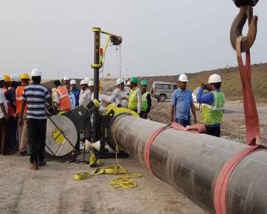 HDPE PIPE ERECTION