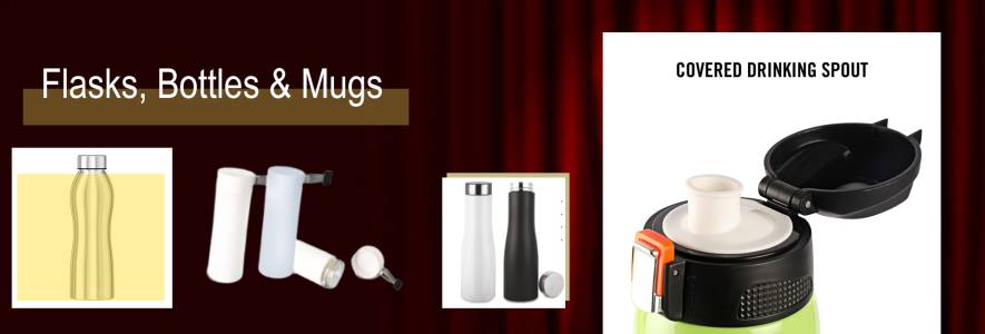 Flasks, Bottles & Mugs