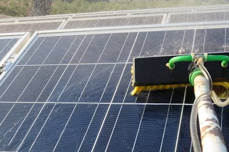 Solar Panel Cleaning (Using Water)