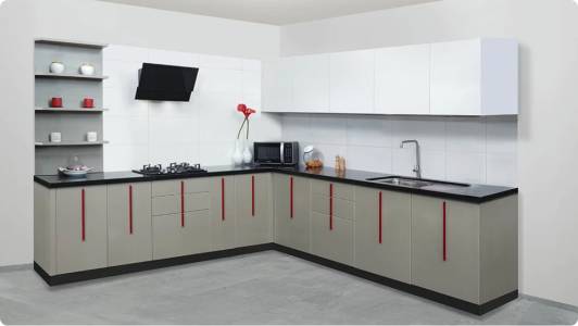 L-Shaped KITCHEN DESIGNS BY SAVIESA HOME