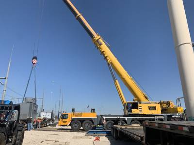 Powering Progress crane