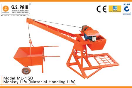CONCRETE MIXER MACHINE WITH LIFT
