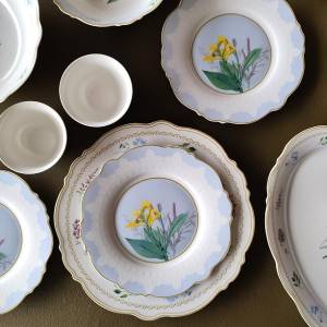Devnow Porcelain 22-Piece Floral Dinner Set