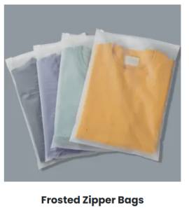 Frosted Zipper Bags