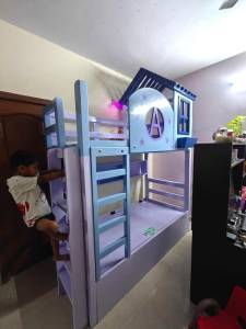 Hut Model Wooden Bunk Bed