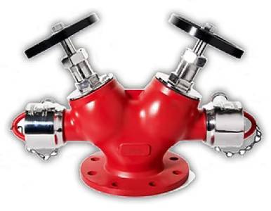 DOUBLE OUTLET LANDING VALVES