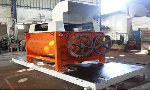 Twin Shaft Concrete Mixer Unit